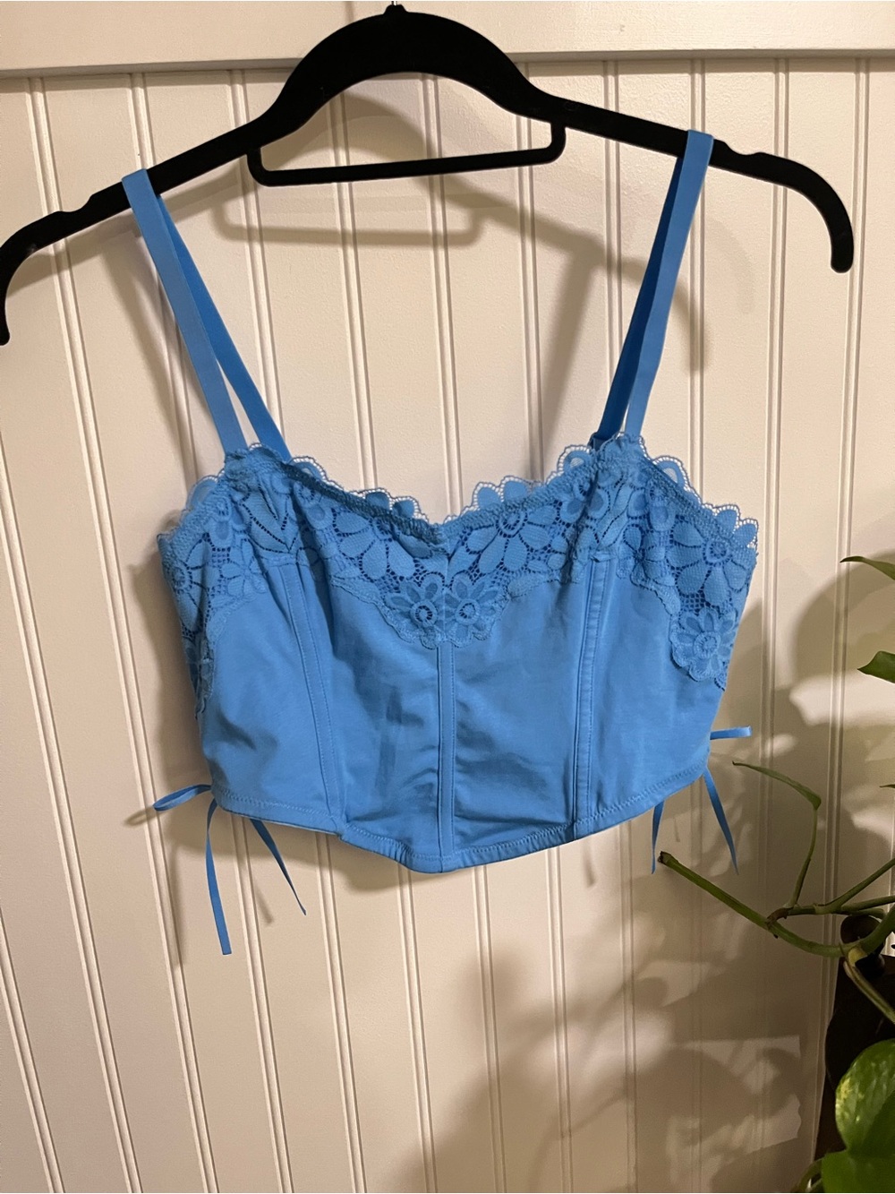 Colsie Light Blue Supportive Bustier Top